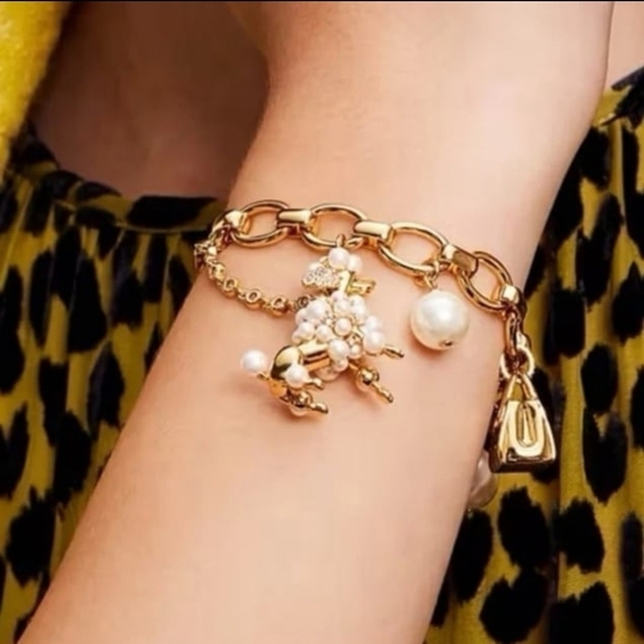 🔹️Kate Spade🔹️ Poodles & Poms Charm Bracelet NEW $178 (SOLD OUT)  ✨️🐕 - Picture 4 of 9